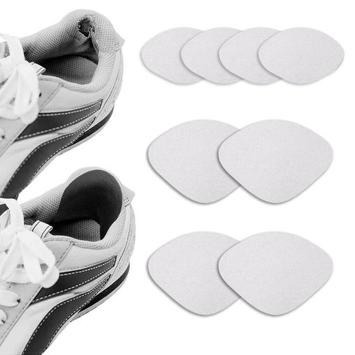[JUSTBOKU]靴かかと補修踵補修内側スニーカーかかと内側補修かかと修理パッチ靴かかと修理キットかかと破れ補修シューズ内側かかと補強4足8枚セット白
