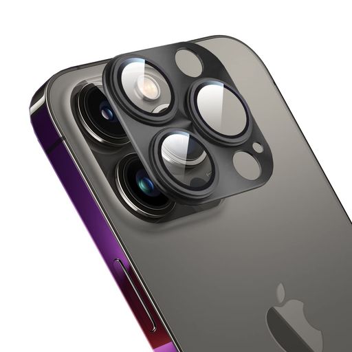 ApapeyaForiPhone14Pro/iPhone14ProMax用カメラフィルムアルミ合金製+AR高透過率強化ガラスApapeyaレンズ全面保護14プロカメラカバー0...