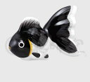【9611】金魚箸置き(黒)薬師窯なつかし屋風水運気アップ招福開運インテリア置物