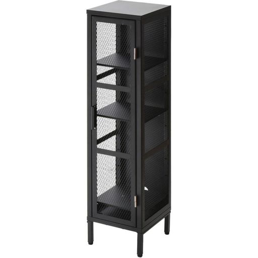 BURUCKスリムメッシュキャビネット4段【ブラック】