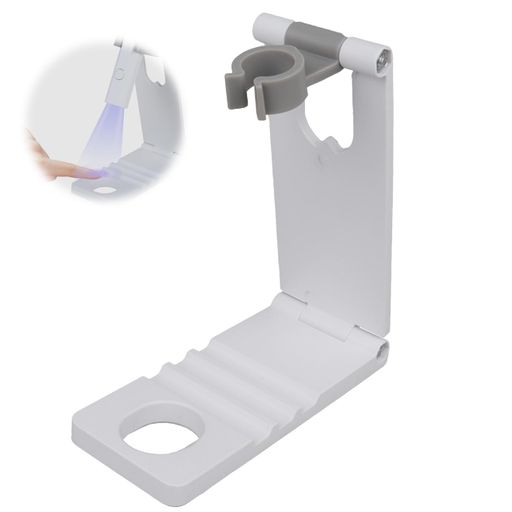 PAVIKEネイルライトスタンド折り畳み角度調整可能ネイルライトペン型用スタンドジェルネイルライト用ネイル用品セルフネイルペンライトスタンド