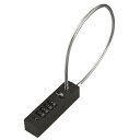 1つロック ケーブル パスワードロック セキュリティワイヤーロック 30 CMロングライン一体型のダイヤル式ワイヤーロック。30 Mの長いラインで比較的小型のものや固定のものと距離がある場合に便利 ダイヤル式ロックなので鍵は不要、番号変更も簡単(2)