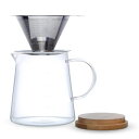 J-KITCHENS コーヒー サーバー セット (ステンレス製コーヒードリッパー & ドリップポット) Φ80XH112MM 580CC NO766038