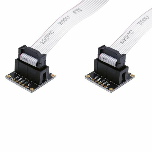 TREEDIX 2PCS JTAG ȯܡ IDC ֥ Ѵץ ֥쥤ȥܡ Ѵ 2X5 10ԥ 2.54M...