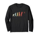 ビンテージダーツ進化面白いダーツダーツプレーヤーのギフト長袖Tシャツ