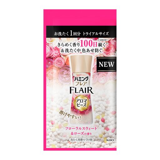 消臭色あせ防ぐ きらめく香り100日続く&amp;洗たく中 色あせ防ぐ。フローラルスウィート&amp;ローズの香り。 お洗たくのはじめに、ビーズを洗たく槽に入れるだけ すぐに溶けるから、おしゃれ着/ドライ/手洗いなどのやさしく洗えるコースOK すすぎ1回OK タテ型・ドラム式どちらの洗たく機でもお使いいただけます