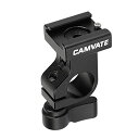 CAMVATE15mmサイドシングルロッドクランプコールドシューマウントアダプター付きカメラアクセサリー用(ブラック)