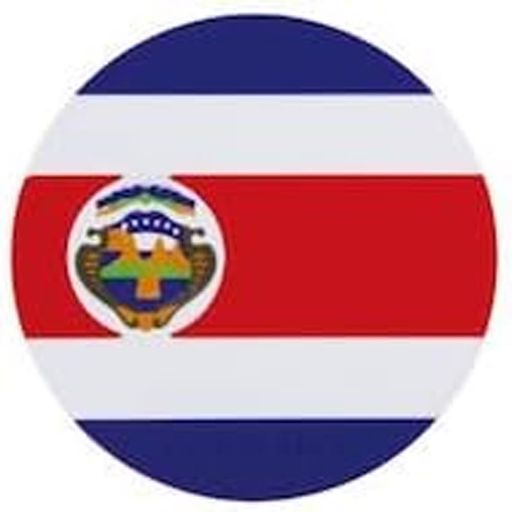 青芳コースターレッドφ90mmワールドフラッグコースターコスタリカ国旗028519