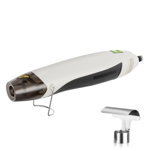 WORKPROヒートガンホットガンミニヒートガンエンボスヒータ小型250°C/450°C急速加温2段階調温急速加温レジン気泡とりステッカー剥がし接合補修熱処理乾燥粘着DIY手芸用熱工具