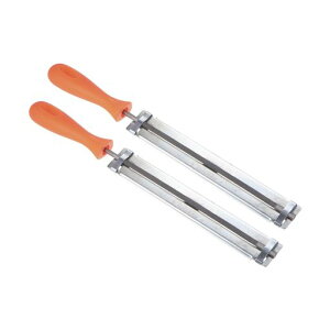 COCUD チェーンソーファイルガイド 13/64”直径12”全長 シャープニング用のクロム鋼ダブルカットラスプ-(用途:オブジェクト修理用) 2個セット