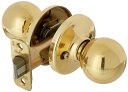 KWIKSET92001-516セキュリティポロパッセージノブ光沢真鍮