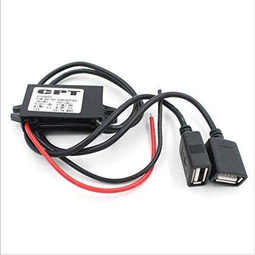 ֥ 2 USB DC-DC  С ⥸塼 12V TO 5V 3A 15W Ÿץ
