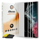 【3枚セット】GalaxyS22Ultraフィルム全面吸着(液体分散技術)Akcoo9H硬度旭硝子製SamsungGalaxyS22Ultra5GUVガラスフィルムタッチ感度が良い指紋認証対応撥油加工飛散防止