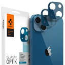 SpigenGlastROptikiPhone13とiPhone13Mini用カメラフィルム保護iPhone13とiPhone13Mini対応カメラレンズブルー2枚入