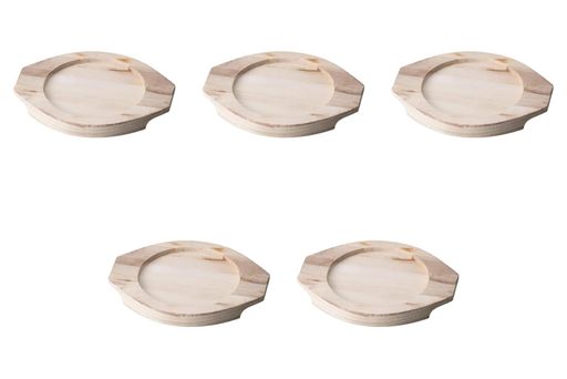 5個セット17cm平木台[20x15.8x2cm・内12.5cm]|木台木製セトモノホンポ(Setomonohonpo)