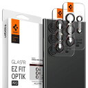 SPIGEN GALAXY S24 ULTRA カメラ保護フィルム L-SERIES EDITION 2セット 貼り付けキット付き 高透過率 硬度9H 耐衝撃 ギャラクシー S24 ULTRA 対応 レンズ保護フィルム EZ FIT OPTIK PRO