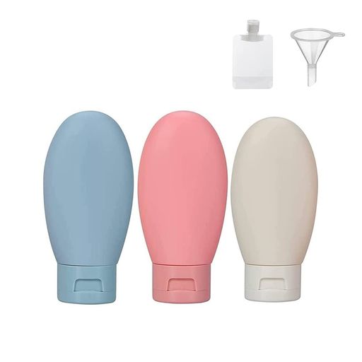 5個セットトラベルボトルシャンプーボトル容器シリコン大容量柔らかいトラベル用ボトル小分けボトルかわいい詰め替えボトル化粧品詰替ボトル旅行用ボトル旅行ボトル漏れ防止透明袋…