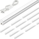 BarrinaLED蛍光灯40形器具一体型120cm6500K昼光色2200lm20W照明器具耐高温T5LED直管蛍光灯工場作業灯/天井/キャビネット/ダウンライト1.5m電源ケーブル付き12本入りEMI