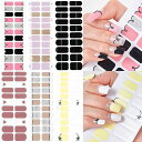 NAILDOKI ネイルシール 手用 3D立体感 損傷のないジェルネイルシール 貼るだけ 手の爪 可愛い人気 ネイルステッカー 女性おしゃれな 上級 ネイルラッ...