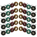 WINGONEER80PCS研磨ホイールバフ研磨ホイールブラウン1”80Grit150Grit240Grit300Gritに使用ロータリーツール