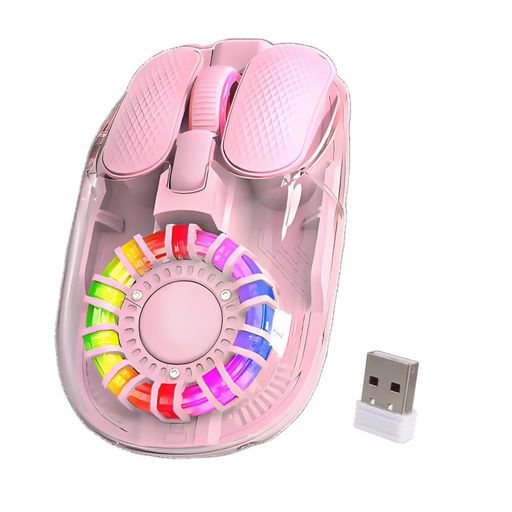 マウス無線bluetooth&2.4g接続モードType-C充電式3段階DPI調整可能RGBランプ効果ワイヤレスゲーミング..