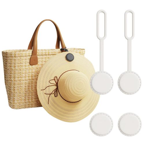 2個セット旅行用マグネット帽子クリップ–シリコン製帽子ホルダー、強力マグネット内蔵、防水・耐久性伸..