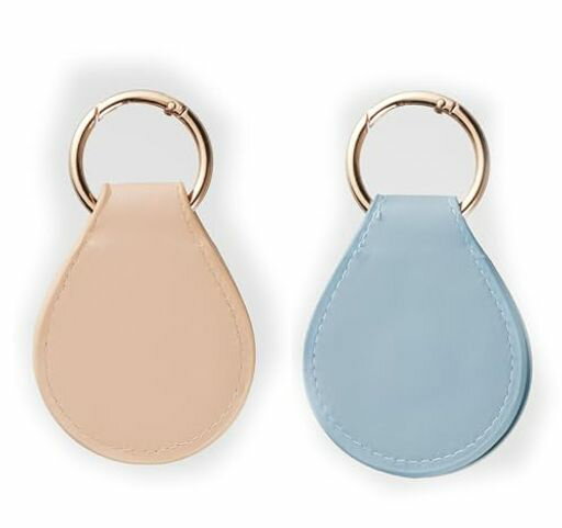 リマーク帽子クリップキーホルダー2色組レザーおしゃれバッグチャームクリップハンガーマグネット磁石の力で挟んで小物もぶら下られる