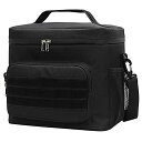 SAMAMIXX クーラーボックス ソフトクーラー 保温 保冷バッグ 小型15L 3WAY対応 手持ち/肩掛け/斜め掛け クーラーバッグ 防水 軽量 アウトドア キャンプ ゴルフ - ブラック