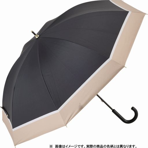 宮嶋 晴雨兼用 長傘 50CM 手開き ナチュラルボーダ太手元 ベージュ 【19580】 手開き 宮嶋 晴雨兼用 長傘 50CM 手開き ナチュラルボーダ太手元 ベージュ 【19580】 手開き