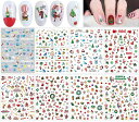 CHISAFLY ネイルシール クリスマス サンタ 雪だるま 冬 ネイルステッカー 雪 可愛い DIY 防水 扱いやすい おしゃれ 8枚セット