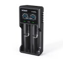 XTARVC2SLリチウム充電器電池充電器最大2AX1/1AX23.6V/3.7Vリチウムイオン電池10400~266501.2Vニッケル水素電池/ニカド電池対応AAAA/AAA/AA/A/SC/CTYPE-C入力