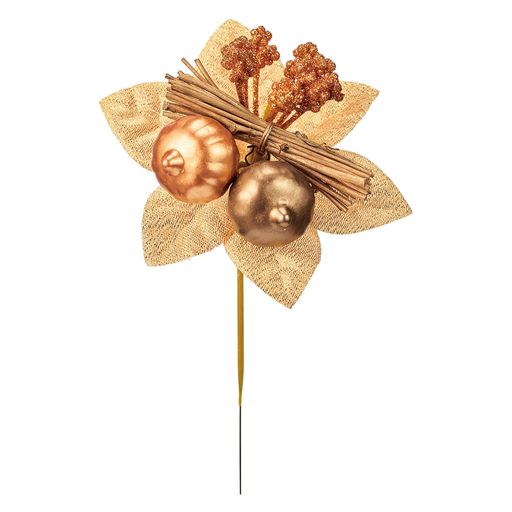 東京堂(Tokyodo)カボチャハロウィンディスプレイ秋装飾クラシカルパンプキンピックブラウンゴールドL15..