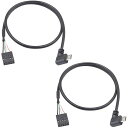 DUTTEK MICRO USB 9ピンマザーボードヘッダーケーブル USBヘッダーからマイクロUSBケーブル 90度左向きマイクロUSBオス 9ピンマザーボードメス デュポン延長ケーブル (2パック) 1.65フィート/50CM(2)