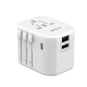 EINNO海外変換プラグ全世界対応旅行用電源変換電源変換アダプターマルチ変換C/BF/O/Aタイプ2つUSB-Aと1つUSB-Cポート付き