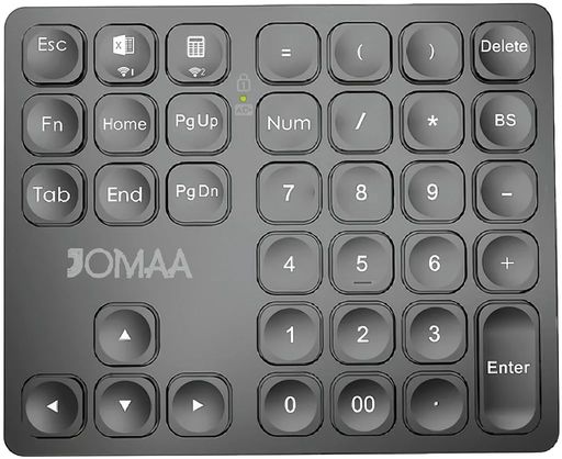 テンキーBluetoothキーボード5.2数字キーボード2台接続Mac対応テンキーワイヤレス超薄軽量36キーnumloc..