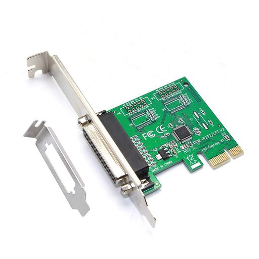 PCI-EからパラレルポートカードLPTPCIEからプリンターポート25穴拡張カード1ポートDB25パラレルPCIEX1コントローラーカードWCH382LチップセットIEEE1284