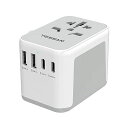 変換プラグ全世界対応海外コンセントTESSAN旅行用変換器2つUSB-Cと2つUSB-Aポート付きC/O/BF/Aタイプ付き海外電源変換器マルチ変換プラグ電源変換アダプター