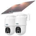 【2024最新型&2K高画素&完全無線電池式カメラ】Hiseeu防犯カメラソーラーワイヤレス防犯カメラ110°広角レンズ配線不要双方向音声屋外/屋内対応USB充電/ソーラーパネル充電可能10000mAhバッテ…|詳細画像
