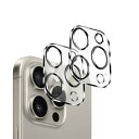 (2枚セット)iPhone15proカメラカバー/iPhone15promaxカメラカバー3眼レンズ保護硬度9Hキズ防止防塵防指紋気泡ゼロ黒縁取り3眼レンズ保護...