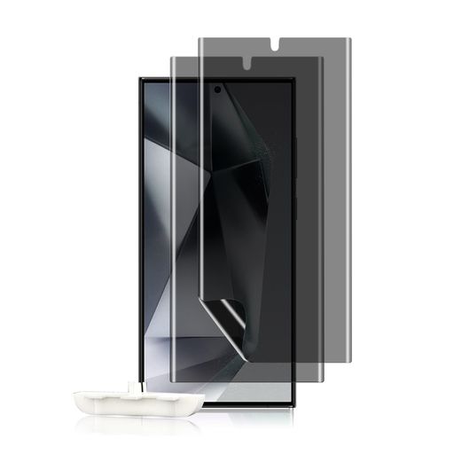 LUFIYA 【2セット】 フィルム 覗き見防止 SAMSUNG GALAXY S24 ULTRA 5G 用 TPU素材 保護フィルム 柔軟 ギャラクシー S24 ULTRA 用 プライバシーフィルター [指紋認証] [インストールツール付き]