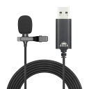 okcscMC2Uピンマイククリップマイクマイクロホン録音全指向性PC/スマホ用Zoom会議テレワークカラオケYouTubeなど対応約2.0mUSB