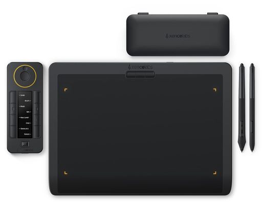XENCELABS ペンタブレット MEDIUM クイッキーズリモート付き 板タブ ペンタブ 描画面のアスペクト比16:9 超薄型8MM 8192筆圧レベル ±60°傾きの検知 12インチデジタルアートパッド ワイヤレスサポート