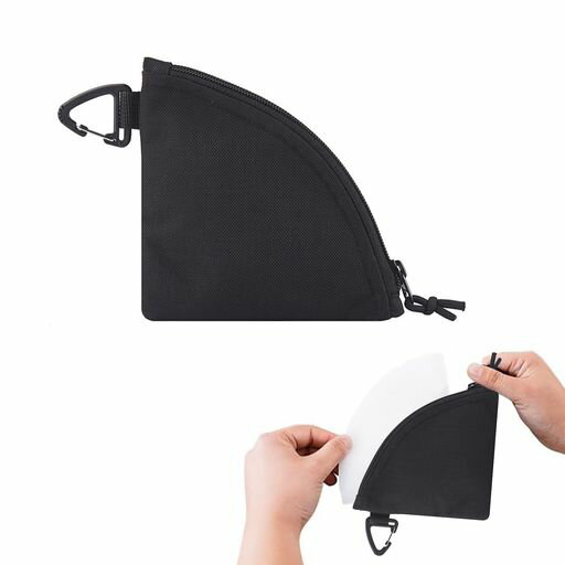 ZHEJIAコーヒーフィルターケースハリオV60ペーパーフィルター用円錐型ケースキャンプアウトドアペーパ..