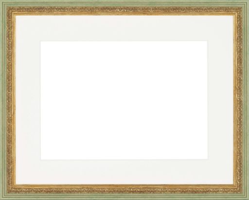 大額額縁水彩額マット付8237水彩F6ハーブ