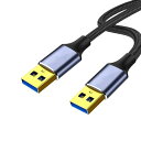 USB3.0ケーブルタイプA-タイプAオス-オス金メッキコネクタUSB...(2)