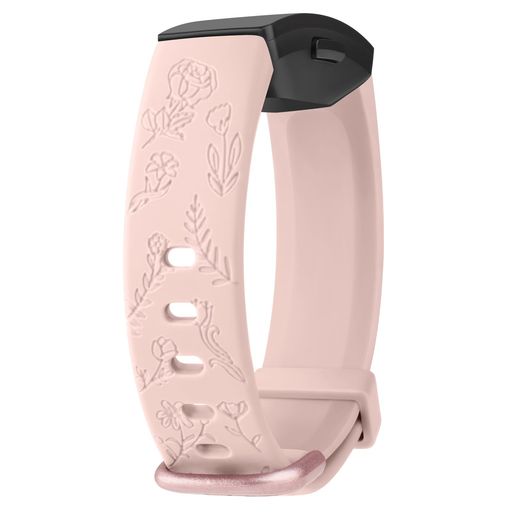 花模様バンドforFitbitInspire/FitbitInspireHRバンドベルト交換ベルト柔らかいシリコンスポーツバンド防水防汗調節可能多色選択(ライトピンクSサイズ:140mm-185mm手首) 花模様バンドforFitbitInspire/FitbitInspireHRバンドベルト交換ベルト柔らかいシリコンスポーツバンド防水防汗調節可能多色選択(ライトピンクSサイズ:140mm-185mm手首)