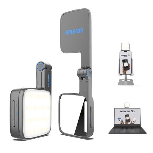 AMARANGOAMARANMAGNETICMINILIGHT–MAGSAFE&QI2対応超軽量両面ライト|調整可能な色温度&明るさ|USB-C急速充電|10種ライティングエフェクト|