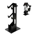 ANDCHIコントローラースタンド3層ヘッドホンスタンド収納ラックゲームコントローラースタンド卓上置き式滑り止めPS5PS4Switch対応(ブラック)