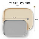 PETLIBRO ペットマット 食事マット 猫 犬 給餌マット 小動物用 自動給水器 自動給餌器に対応 フードマット BPAフリー 溢れ止め お手入れ簡単 滑り止め Mサイズ (56CM X 42CM スモーキーグレー)
