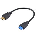 Duttek4KHDMI変換ケーブル短い、薄型HDMIオスオス変換ケーブル18GbpsHDMI2.0コード対応4K@60HzHD1080p、3D対応RokuTV/HDTV/PS5/Blu-ray(30cm)